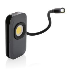 Vue Lampe de travail USB rechargeable en plastique RCS Gear X de couleur gris| Krokrodeal