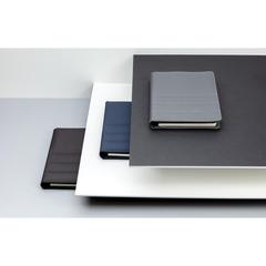 Vue Conférencier A5 Impact en rPET AWARE™ de couleur gris| Krokrodeal
