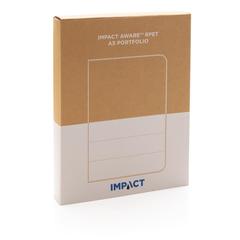 Vue Conférencier A5 Impact en rPET AWARE™ de couleur gris| Krokrodeal