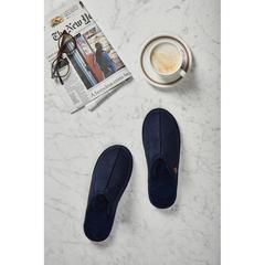 Vue VINGA Pantoufles Waltor de couleur bleu| Krokrodeal