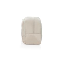 Vue Trousse de toilette en rPET AWARE™ Armond de couleur beige| Krokrodeal