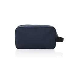 Vue Trousse de toilette en rPET AWARE™ Armond de couleur bleu| Krokrodeal