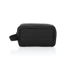Vue Trousse de toilette en rPET AWARE™ Armond de couleur noir| Krokrodeal