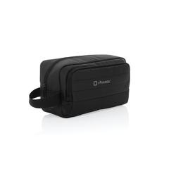Vue Trousse de toilette en rPET AWARE™ Armond de couleur noir| Krokrodeal