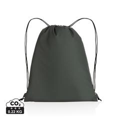 Vue Sac cordelettes en rPET 190T Impact AWARE™ de couleur gris| Krokrodeal