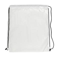 Vue Sac cordelettes en rPET 190T Impact AWARE™ de couleur blanc| Krokrodeal
