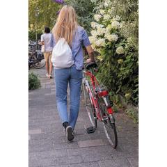 Vue Sac cordelettes en rPET 190T Impact AWARE™ de couleur blanc| Krokrodeal
