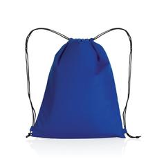 Vue Sac cordelettes en rPET 190T Impact AWARE™ de couleur bleu| Krokrodeal