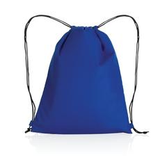 Vue Sac cordelettes en rPET 190T Impact AWARE™ de couleur bleu| Krokrodeal