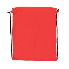 Vue Sac cordelettes en rPET 190T Impact AWARE™ de couleur rouge| Krokrodeal