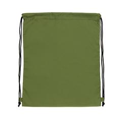 Vue Sac cordelettes en rPET 190T Impact AWARE™ de couleur vert| Krokrodeal