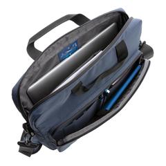 Vue Sacoche ordinateur 15,6" Impact en rPET AWARE™ de couleur bleu| Krokrodeal