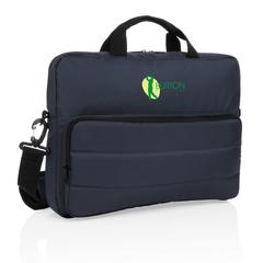 Vue Sacoche ordinateur 15,6" Impact en rPET AWARE™ de couleur bleu| Krokrodeal