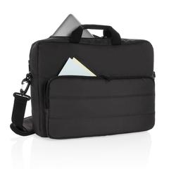Vue Sacoche ordinateur 15,6" Impact en rPET AWARE™ de couleur noir| Krokrodeal