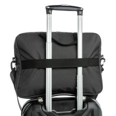 Vue Sacoche ordinateur 15,6" Impact en rPET AWARE™ de couleur noir| Krokrodeal