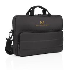 Vue Sacoche ordinateur 15,6" Impact en rPET AWARE™ de couleur noir| Krokrodeal