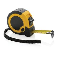 Vue Mètre 5M/19mm en plastique recyclé RCS avec bouton d'arrêt de couleur jaune| Krokrodeal