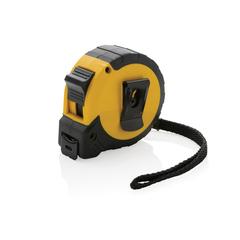 Vue Mètre 5M/19mm en plastique recyclé RCS avec bouton d'arrêt de couleur jaune| Krokrodeal
