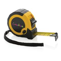 Vue Mètre 5M/19mm en plastique recyclé RCS avec bouton d'arrêt de couleur jaune| Krokrodeal