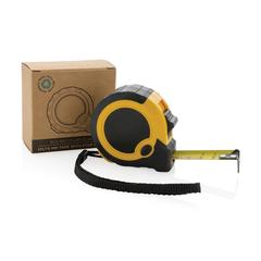Vue Mètre 5M/19mm en plastique recyclé RCS avec bouton d'arrêt de couleur jaune| Krokrodeal