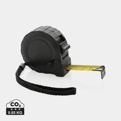 Vue Mètre 5M/19mm en plastique recyclé RCS avec bouton d'arrêt de couleur noir| Krokrodeal