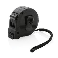 Vue Mètre 5M/19mm en plastique recyclé RCS avec bouton d'arrêt de couleur noir| Krokrodeal
