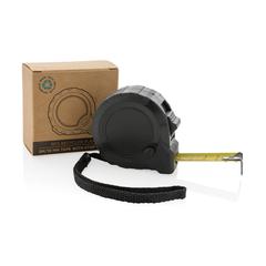 Vue Mètre 5M/19mm en plastique recyclé RCS avec bouton d'arrêt de couleur noir| Krokrodeal