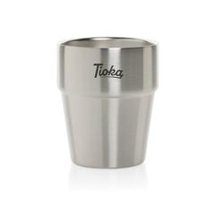 Vue Tasse à café 300ml à double paroi en acier RCS Clark de couleur gris| Krokrodeal