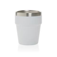 Vue Tasse à café 300ml à double paroi en acier RCS Clark de couleur blanc| Krokrodeal