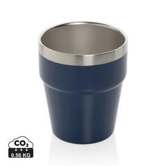 Vue Tasse à café 300ml à double paroi en acier RCS Clark de couleur bleu| Krokrodeal