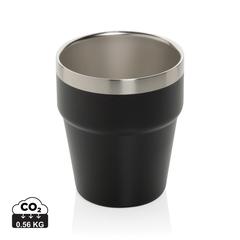 Vue Tasse à café 300ml à double paroi en acier RCS Clark de couleur noir| Krokrodeal