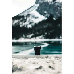 Vue Tasse à café 300ml à double paroi en acier RCS Clark de couleur noir| Krokrodeal