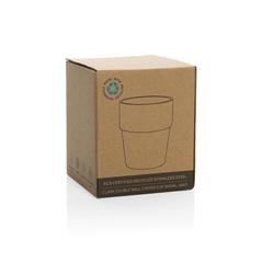 Vue Tasse à café 300ml à double paroi en acier RCS Clark de couleur noir| Krokrodeal