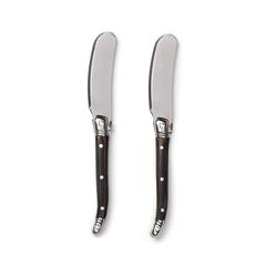 Vue VINGA Duo de couteau à beurre Gigaro de couleur gris| Krokrodeal