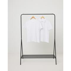 Vue Polo en coton piqué et recyclé Iqoniq Yosemite de couleur blanc| Krokrodeal
