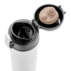 Vue Mug 300ml à fermeture facile en acier inoxydable recyclé RCS de couleur blanc| Krokrodeal