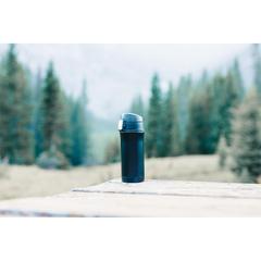 Vue Mug 300ml à fermeture facile en acier inoxydable recyclé RCS de couleur noir| Krokrodeal