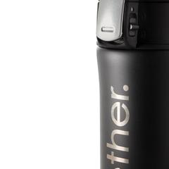Vue Mug 300ml à fermeture facile en acier inoxydable recyclé RCS de couleur noir| Krokrodeal