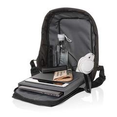 Vue Sac à dos antivol pour ordinateur 15,6" Swiss Peak AWARE™ de couleur noir| Krokrodeal