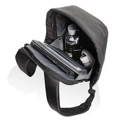 Vue Sac à dos antivol pour ordinateur 15,6" Swiss Peak AWARE™ de couleur noir| Krokrodeal