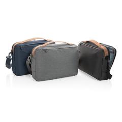 Vue Sacoche ordinateur 15,6” two done Impact AWARE™ 300D de couleur bleu| Krokrodeal