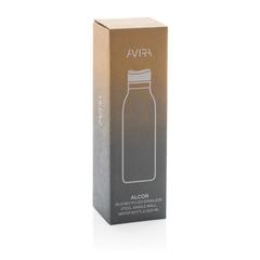 Vue Bouteille d'eau 600ml en acier Avira Alcor RCS de couleur gris| Krokrodeal