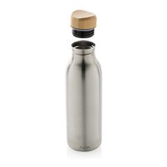 Vue Bouteille d'eau 600ml en acier Avira Alcor RCS de couleur gris| Krokrodeal