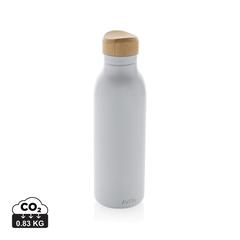 Vue Bouteille d'eau 600ml en acier Avira Alcor RCS de couleur blanc| Krokrodeal