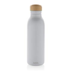 Vue Bouteille d'eau 600ml en acier Avira Alcor RCS de couleur blanc| Krokrodeal