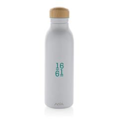 Vue Bouteille d'eau 600ml en acier Avira Alcor RCS de couleur blanc| Krokrodeal