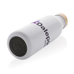 Vue Bouteille d'eau 600ml en acier Avira Alcor RCS de couleur blanc| Krokrodeal
