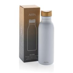Vue Bouteille d'eau 600ml en acier Avira Alcor RCS de couleur blanc| Krokrodeal