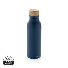 Vue Bouteille d'eau 600ml en acier Avira Alcor RCS de couleur bleu| Krokrodeal
