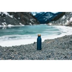 Vue Bouteille d'eau 600ml en acier Avira Alcor RCS de couleur bleu| Krokrodeal